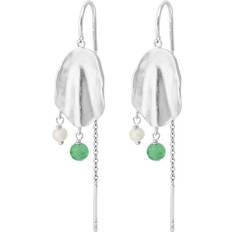Pernille Corydon Ocean Hope Earrings - Silver/Pearl/Aventurine