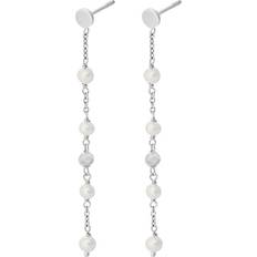 Pernille Corydon Ocean Earrings - Silver/Pearl