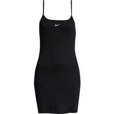 Nike Korta klänningar Nike Sportswear Essential Women's Ribbed Dress - Black/White