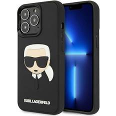Karl Lagerfeld Apple iPhone 13 Pro Mobilskal Karl Lagerfeld 3d Rubber Karl`s Head Skal iPhone 13 Pro Svart
