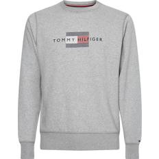 Tommy Hilfiger Herr - Sweatshirts Tröjor Tommy Hilfiger – sweatshirt med logga på bröstet-Grå/a