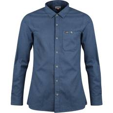 Lundhags Herr - Parkasar Kläder Lundhags Ekren Solid Ms LS Shirt - Mid Blue