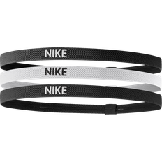 Rosa Pannband Nike Elastic 2.0 Headbands 3-pack - Black/White