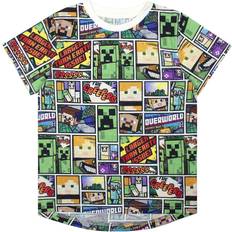 Minecraft T-shirts Barnkläder Minecraft T-shirt för barn/barn med överlevnadsläge Black/Grey/White 13-14