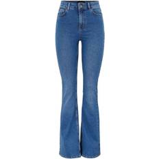 Jeans Pieces Peggy Flared High Waist Jeans - Blue Denim