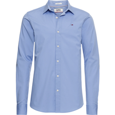 Herr - Oxfordskjortor - Svarta Tommy Hilfiger Stretch Cotton Slim Shirt - Blue