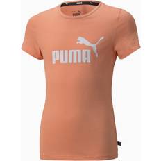 Puma Överdelar Barnkläder Puma Essentials Logo t-shirt Peach Barn