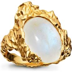 Guld - Månstenar Smycken Maanesten Goddess Ring - Gold/Moonstone