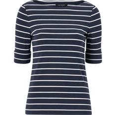 Lauren Ralph Lauren Dam T-shirts & Linnen Lauren Ralph Lauren Women's striped T-shirt with French sleeves, Multicoloured
