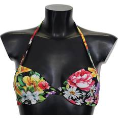 Dolce & Gabbana Bikiniöverdelar Dolce & Gabbana Multicolor Floral Print Beachwear Bikini Tops IT2