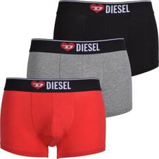 Diesel Kalsonger Diesel 3-Pack Heart Logo Boxer Trunks, Black/Grey/Red
