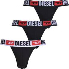 Diesel Kalsonger Diesel Jeans Red Logo Jockstraps 3-pack - Black