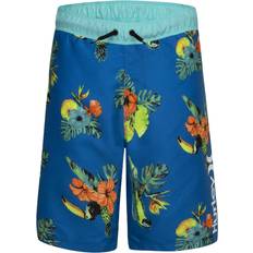 Blommiga Badbyxor Hurley Boy's Hrlb Parrot Floral Swiming Shorts - Neptune Blue