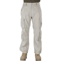 Herr - M - Vita Byxor & Shorts Brandit Pure Vintage Pants - White