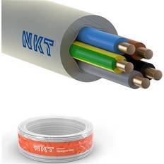 NKT Installationskabel, halogenfri 5G1,5 mm² NOIKLX90 lysegrå 300/500V, ring, udvendig dimension max. 11,0 mm (100 meter)