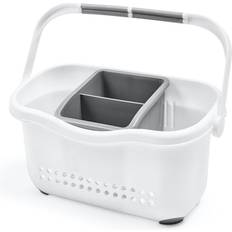 Addis Premium Range Sink Caddy White Grey Bestickhållare