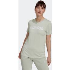 Adidas Bomull - Dam - Långa kjolar - Rosa T-shirts adidas LOUNGEWEAR Essentials Slim Logo Tee Linen