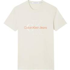 Calvin Klein Herr - Orange T-shirts Calvin Klein Jeans Monogram Logo Slim Fit Tee