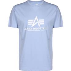 Alpha Industries XXS Överdelar Alpha Industries Basic T-shirt - Light Blue