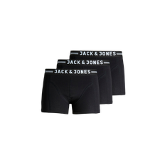Jack & Jones Svarta Kalsonger Jack & Jones Boxershorts Sense Trunks 3-pack