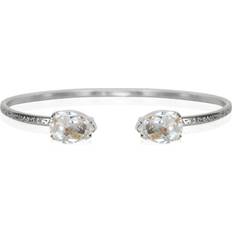 Caroline Svedbom Petite Drop Bracelet - Silver/Transparent