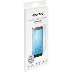 Essentials Universal Tempered Glass Screen Protector for Smartphone 5.1" to 5.3"