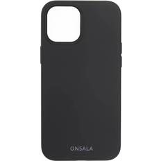 Onsala Collection iPhone 12/12 Pro silikonfodral (svart)