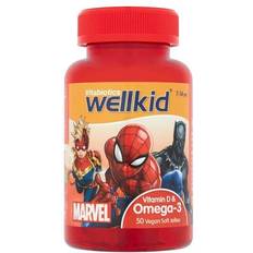 Vitabiotics WellKid Marvel Vitamin D & Omega-3 Orange 50 st