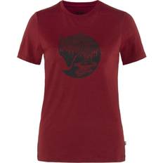 Blåa - Dam - Ull T-shirts & Linnen Fjällräven Abisko Wool Fox Ss W, Pomegranate Red-Dark Navy, S, Tröjor Och T-Shirts
