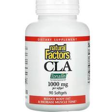 Naturell Viktkontroll & Detox Natural Factors CLA Tonalin 1000 mg 90 Softgels