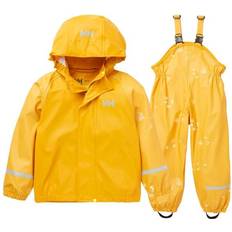 S - Tunnare jackor Ytterkläder Helly Hansen Kid's Bergen 2.0 Pu Rainset - Essential Yellow