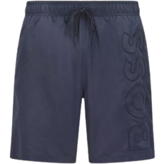 Hugo Boss Herr Badkläder Hugo Boss Swim Shorts with Embroidered Logo - Dark Blue