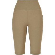 Urban Classics Ladies Organic Stretch Jersey Cycle Shorts - Khaki