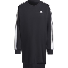 Adidas Dam - Långa ärmar Klänningar adidas Women's Essentials 3-Stripes Crew Dress - Black/White