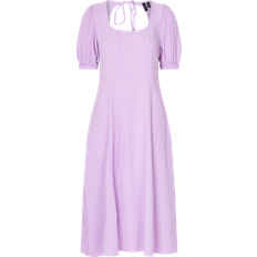 Dam - Dragkedja - Enfärgade - Midiklänningar Vero Moda Sab Ginny 2/4 Calf Dress - Lavender