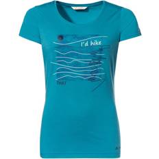 Vaude Dam - Ekologiskt material Kläder Vaude W's Skomer Print T-Shirt II Arctic