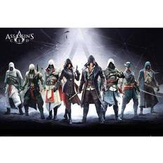 Close Up Assassins Creed Characters Maxi Poster