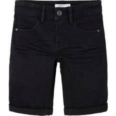 Name It Sofus Slim Fit Long Denim Shorts - Black Denim (13150022)
