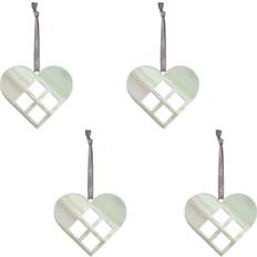 Zink Berlocker & Hängen Lykketrold Airies 4 Heart Pendant - Silver/Green