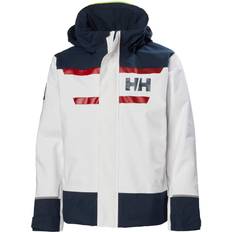 Blåa Skaljackor Barnkläder Helly Hansen Salt Port Jacket - White (41694-001)
