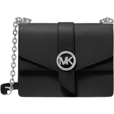 Svarta - Vridlås Axelremsväskor Michael Kors Greenwich Small Saffiano Leather Crossbody Bag