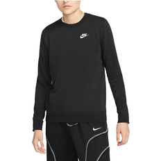 4 - Dam - Sweatshirts Tröjor Nike Sportswear Club Fleece Crew-Neck Sweatshirt Women's - Black/White