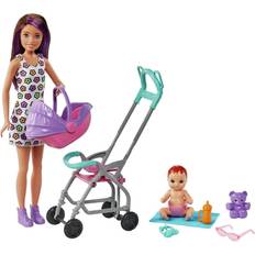 Barbie Babydockor Dockor & Dockhus Barbie Skipper Babysitters Inc Doll & Stroller GXT34