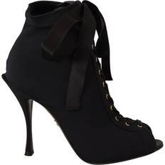 Dolce & Gabbana Ankelboots Dolce & Gabbana Stretch Short Ankle Boots - Black