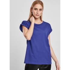 Lila T-shirts Urban Classics Ladies Extended Shoulder Tee (Blue Purple, 2XL)