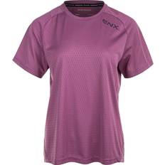 Lila T-shirts Endurance Jannie Kortärmad MTB-tröja för damer