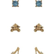Disney Princess Cinderella Earrings Set - Gold/Blue