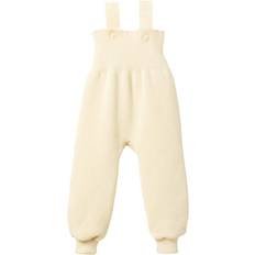 3-6M Skalkläder Disana Kid’s Suspender Pants - Sand/White