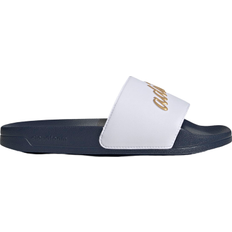 40 ⅓ - Dam Slides adidas Adilette Shower - Cloud White/Gold Metallic/Shadow Navy