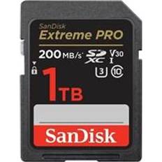 1 TB - Class 10 Minneskort & USB-minnen SanDisk Extreme Pro SDXC Class10 UHS-I U3 V30 200/140MB/s 1TB